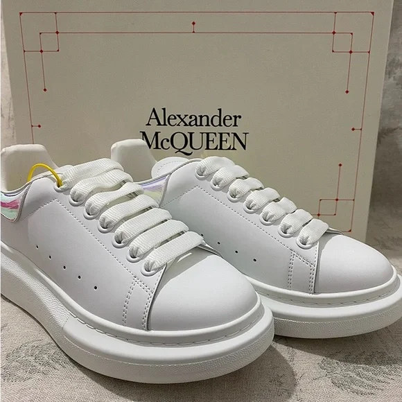Alexander McQueen White Thick-Soled Sneakers - Picture 7 of 7